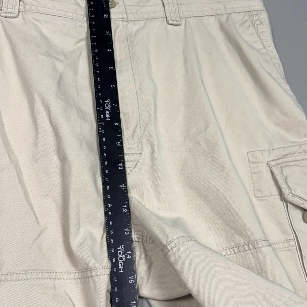 Polo Ralph Lauren Cargo Shorts Mens 42 Tall‎ Cotton Tan Khaki Utility Flat Front